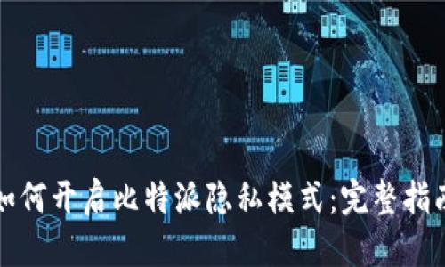 如何开启比特派隐私模式：完整指南
